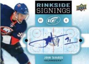 14-15 Upper Deck Ice Hockey Ice Rinkside Signings John Tavares