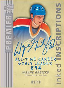 14-15 Upper Deck Premier Inked Inscriptions Wayne Gretzky
