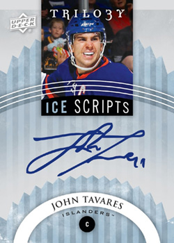 14-15 Upper Deck Trilogy Hockey John Tavares Ice Scripts