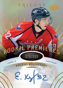 14-15 Upper Deck Trilogy Hockey Evgeni Kuznetsov Rookie Premieres Autograph /399 
