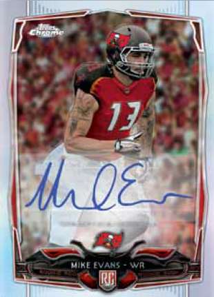 2014 Topps Chrome Mini Football Rookie Autograph Mike Evans