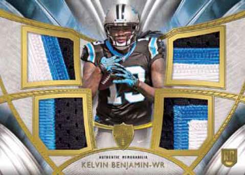 2014 Topps Supreme Football Rookie Quad Patch Kelvin Benjamin