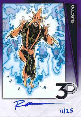 2015 Marvel 3D Autograph Ray Anthony Height - Electro /25