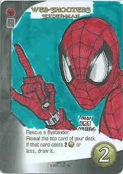 2015 Marvel 3D Playable Sketch Card Spider-Man