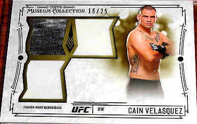 2015 Topps UFC Knockout Museum Collection Triple Relic Cain Velasquez